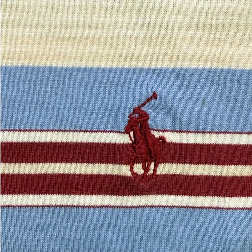 Polo Ralph Lauren Polo Shirts Mens XL Multicolor Striped‎ Vintage 90s Bundle 2pk
